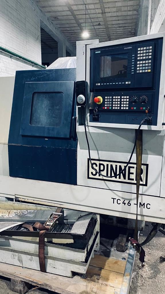 SPINNER CNC Lathe, in good working condition, 9577 work hours TC 46MC
